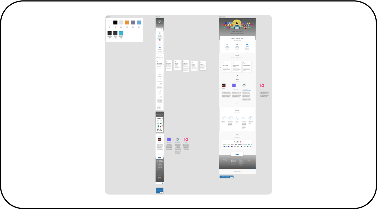 Figma Design Screens Mobile/Desktop